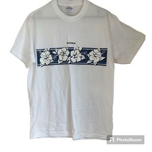 White T-shirt from Kona Hawaii Size Medium Adult